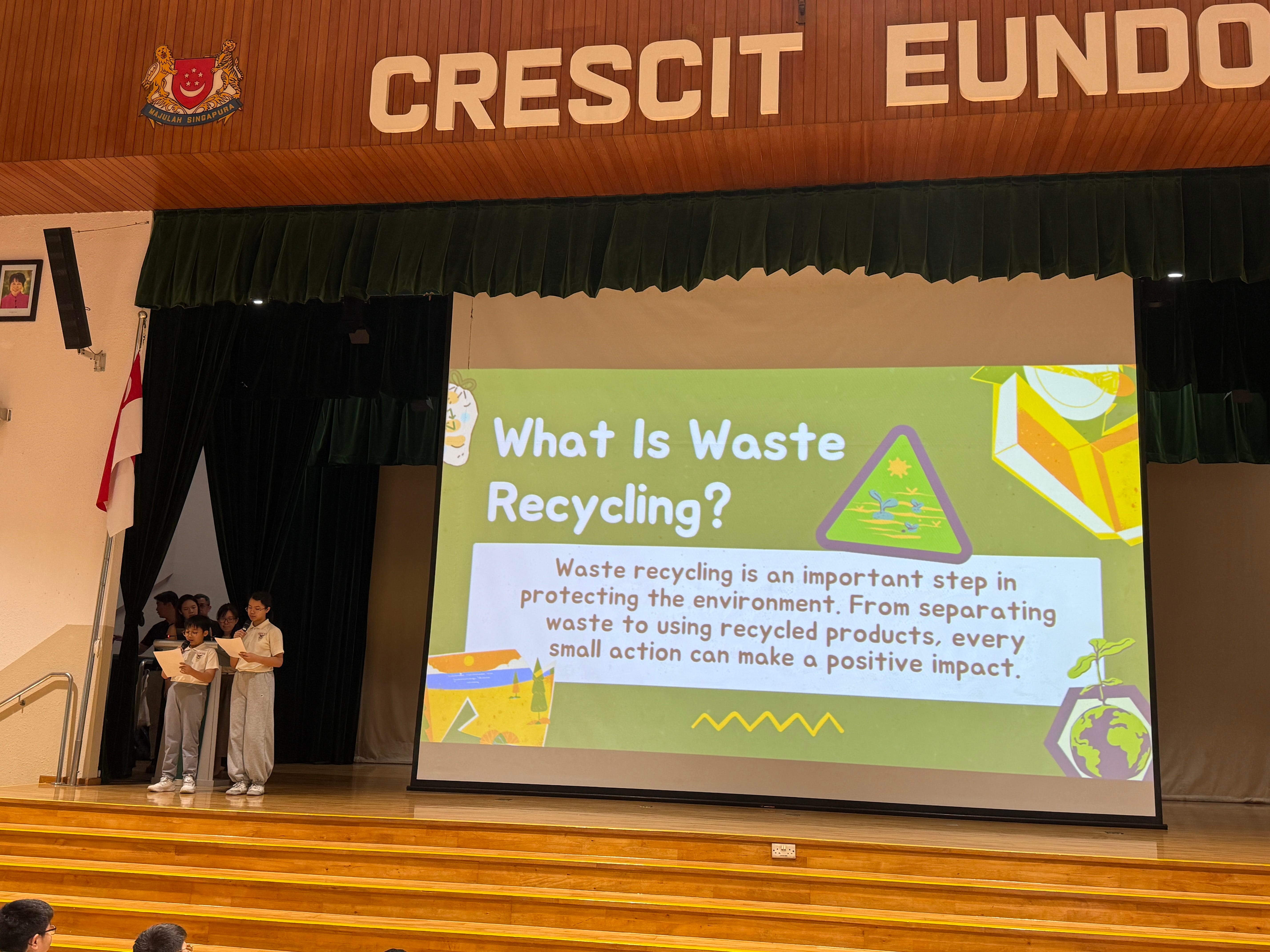 Sharing on Recycling by students